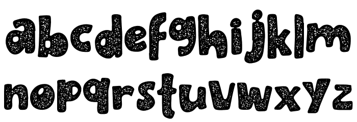 Opal Orbit Texture Font LOWERCASE