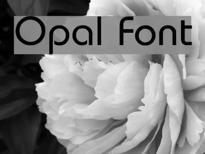 Opal Font examples
