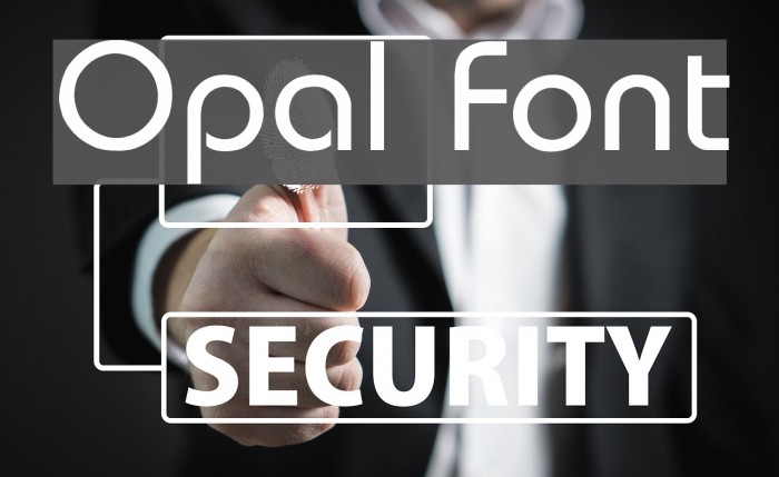 Opal Font examples