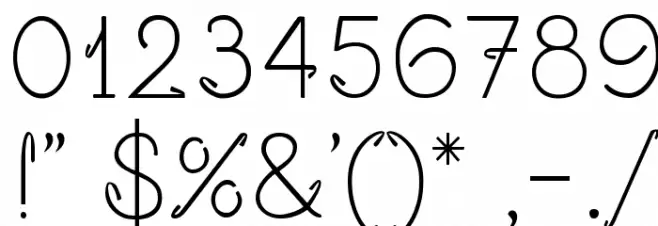 Opalo Font OTHER CHARS