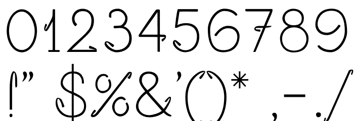 Opalo Font OTHER CHARS