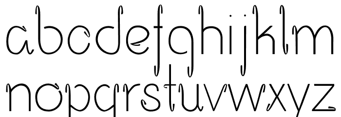 Opalo Font LOWERCASE
