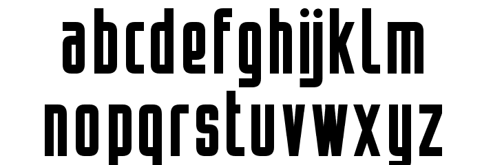 Opeln2001 Prosty Font LOWERCASE