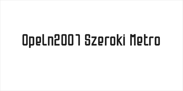 Opeln2001 Szeroki Metro Logo