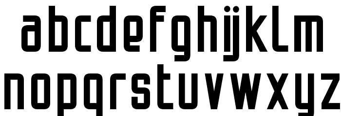 Opeln2001 Szeroki Font LOWERCASE
