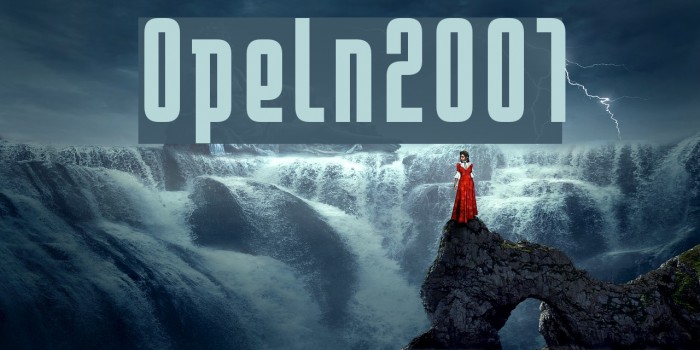 Opeln2001 Font examples