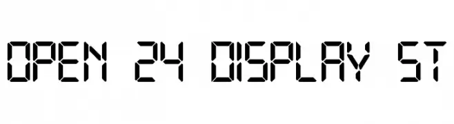 Open 24 Display St  Frei Schriftart Herunterladen