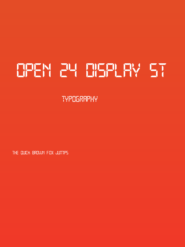 Open 24 Display St Poster