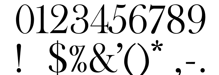 Open Baskerville 0.0.53 Font OTHER CHARS