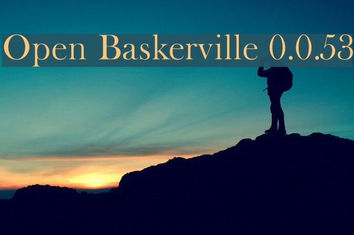 Open Baskerville 0.0.53 Font examples