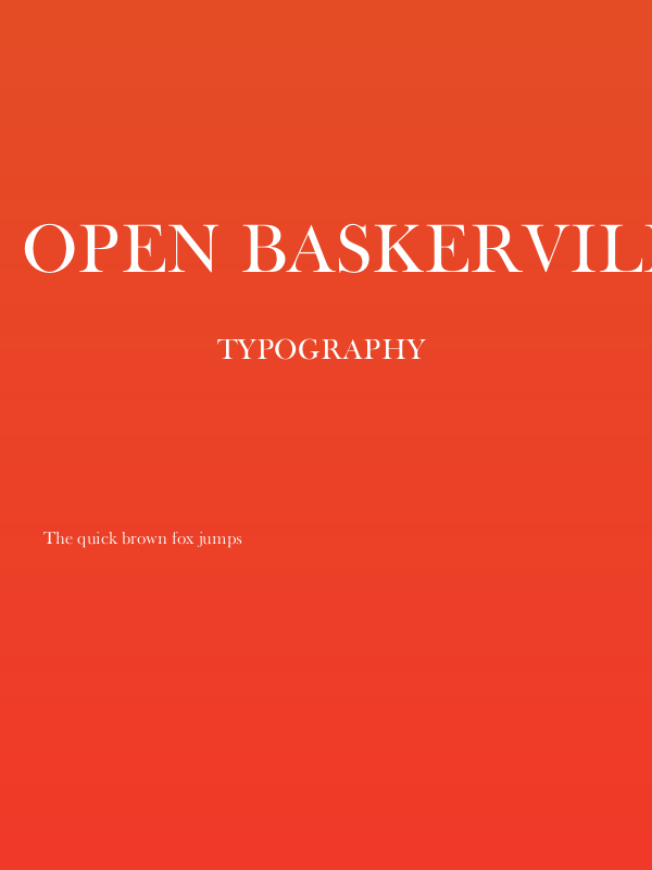 Open Baskerville 0.0.53 Poster