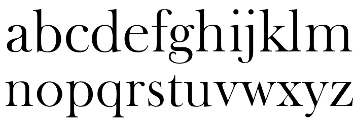 Open Baskerville 0.0.53 Font LOWERCASE