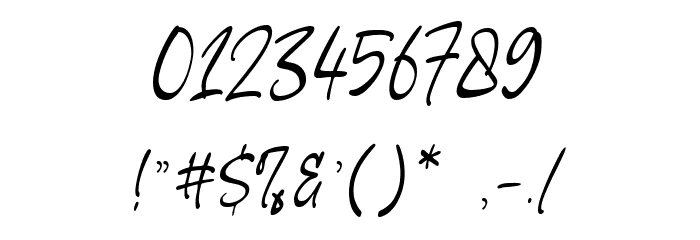 Open Book Font OTHER CHARS