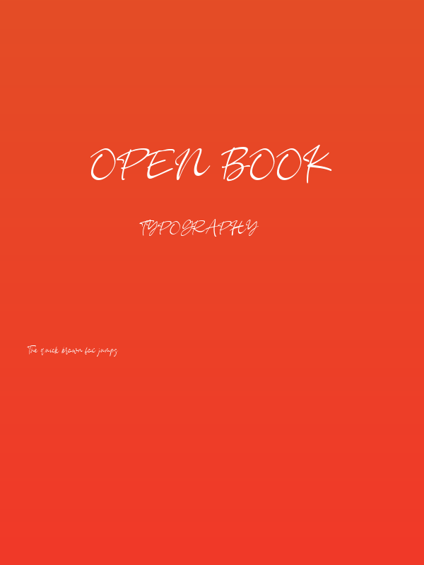 Open Book Poster