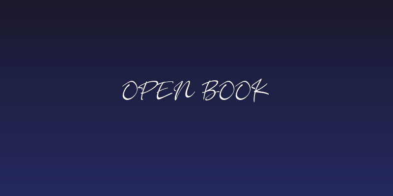 Open Book Social Header