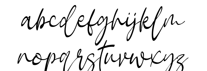 Open Book Font LOWERCASE
