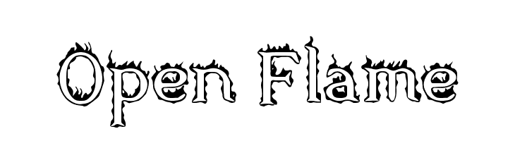 Open Flame  Frei Schriftart Herunterladen