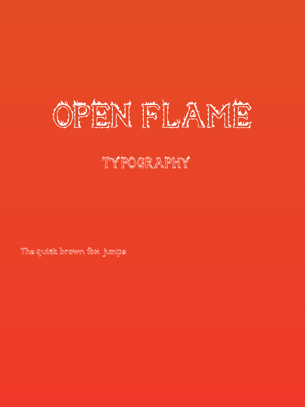 Open Flame Poster