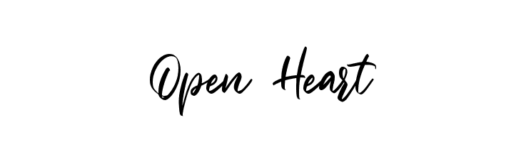 Open Heart  Fuentes Gratis Descargar