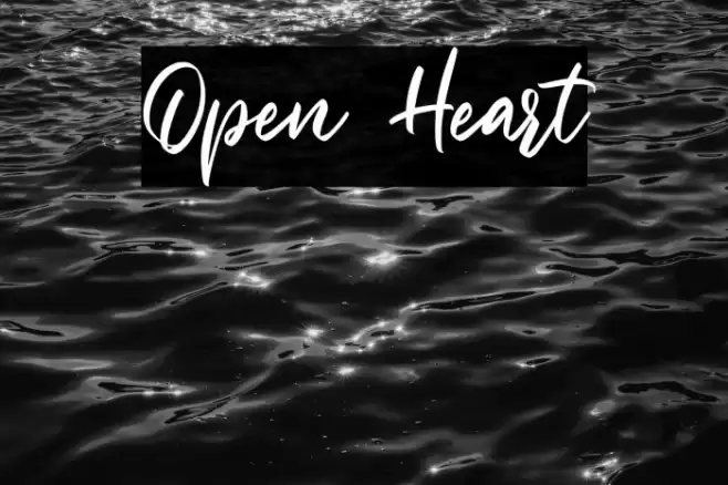 Open Heart Font examples