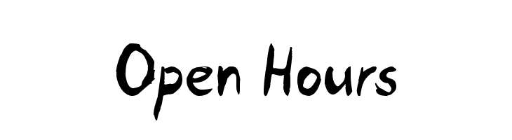 Open Hours  Frei Schriftart Herunterladen
