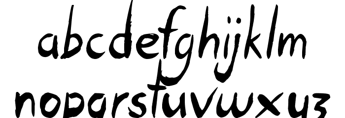 Open Hours Font LOWERCASE