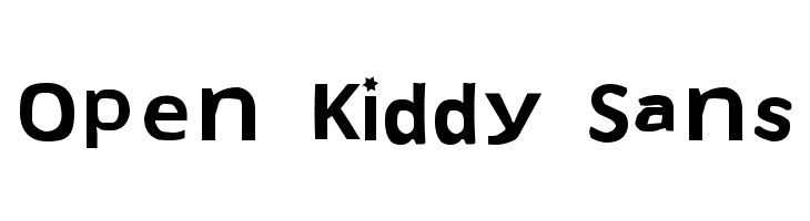 Open Kiddy Sans  font caratteri gratis