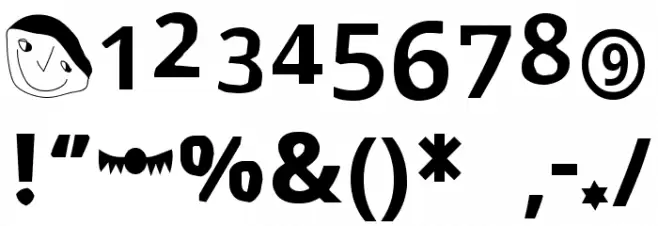 Open Kiddy Sans Font OTHER CHARS