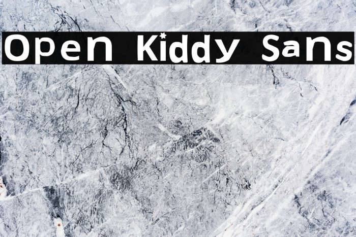 Open Kiddy Sans Example 1
