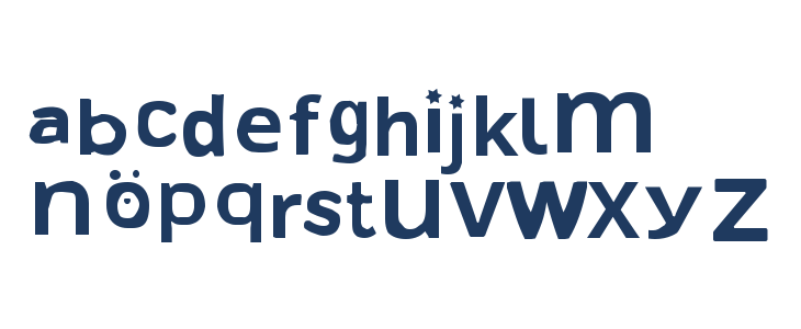 Open Kiddy Sans Lowercase