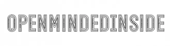 Open Minded Inside  Frei Schriftart Herunterladen