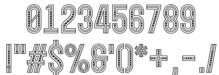 Open Minded Inside Font OTHER CHARS