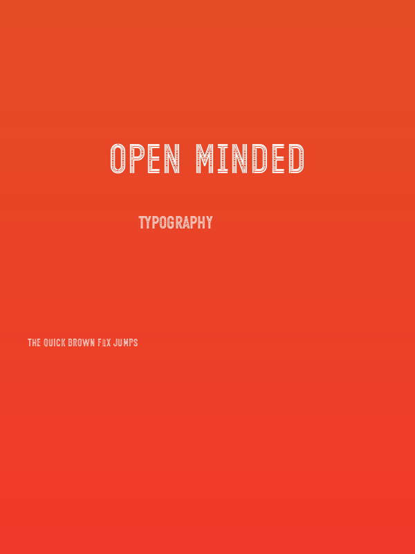 Open Minded Poster