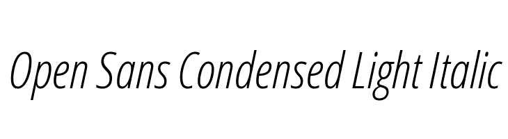 Шрифт sans condensed