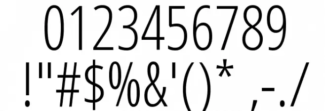 Open Sans Condensed Light