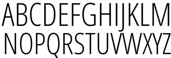 Open Sans Condensed Light Polices MAJUSCULES