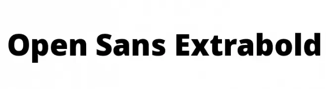 Open Sans Extrabold  les polices de caractères gratuit tlcharger