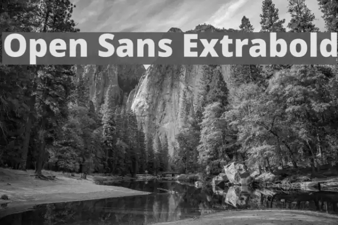 Open Sans Extrabold examples