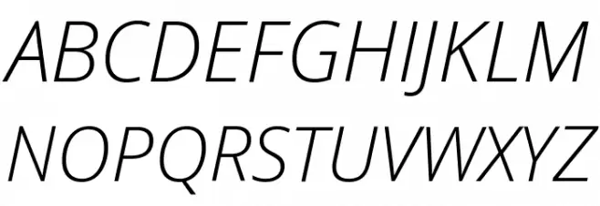 Open Sans Light Italic خط أحرف كبيرة