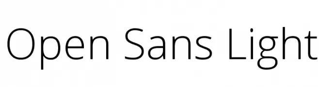 Open Sans Light  les polices de caractères gratuit tlcharger