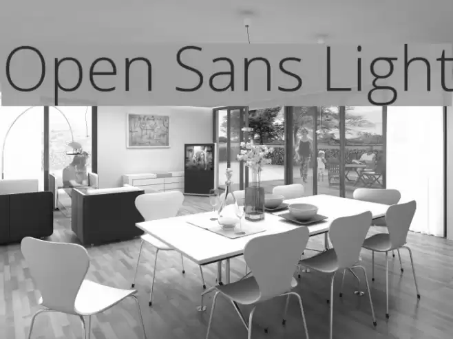 Open Sans Light  examples