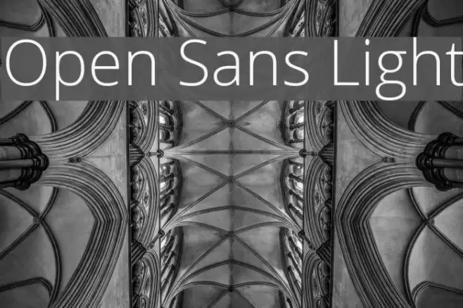 Open Sans Light  examples