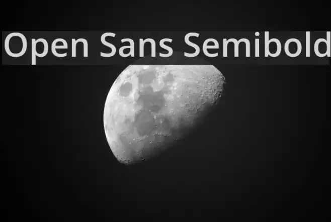 Open Sans Semibold Font examples