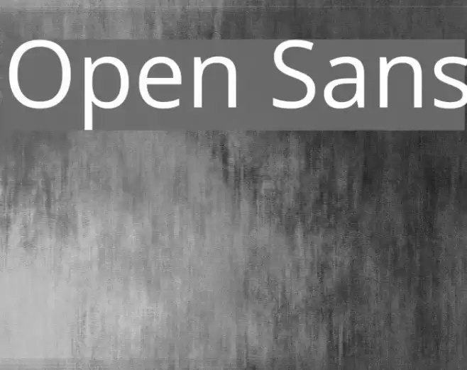 Open Sans Font examples
