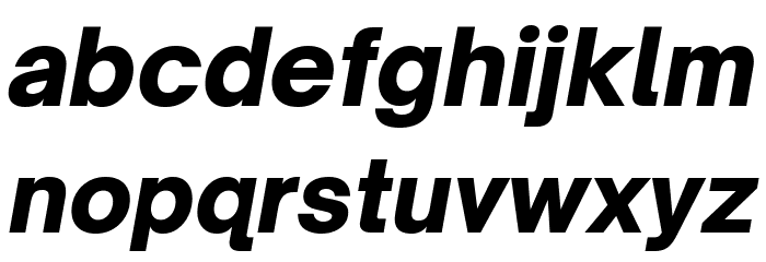 Open Sauce One Black Italic Font LOWERCASE