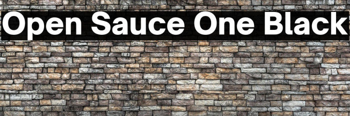 Open Sauce One Black Example 2