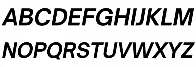 Open Sauce One Bold Italic फ़ॉन्ट अपरकेस