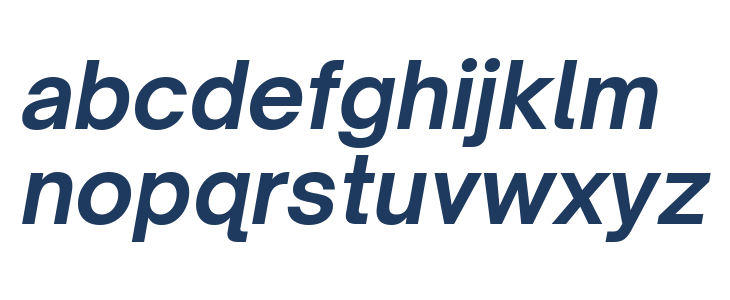 Open Sauce One Bold Italic Lowercase