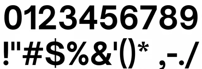 Open Sauce One Bold Font OTHER CHARS