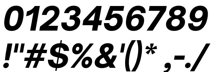 Open Sauce One ExtraBold Italic Font OTHER CHARS